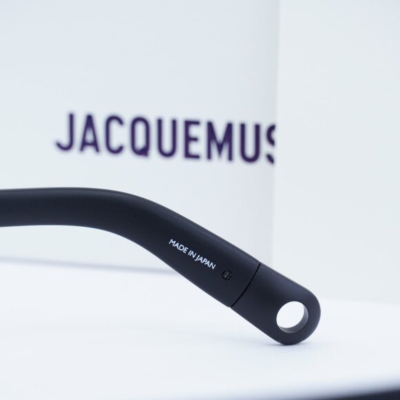 Jacquemus BAMBINO JAC/42 C6 Cat Eye Sunglasses - Shiny Black\Brown - Picture 9 of 10